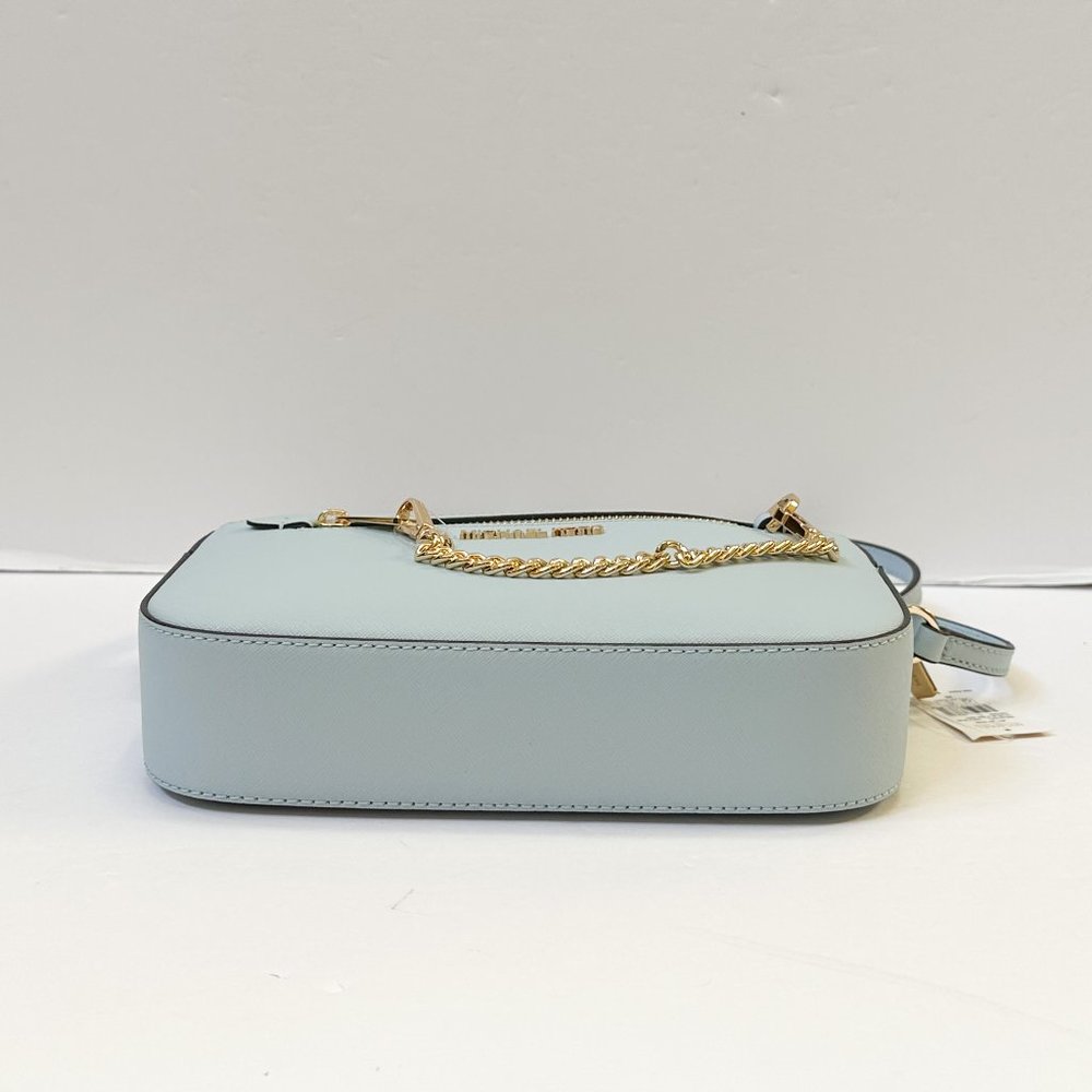 Michael Kors Jet Set Item East West Chain Crossbody Shoulder Bag Vista Blue - Picture 5 of 12
